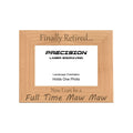 Finally Retired Can Be Full Time Maw Maw Picture Frame, Engraved Natural Wood Photo Frame, 4x6 5x7 8x10, Grandma Gift