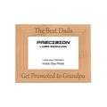 Best Dads Get Promoted to Grandpa Picture Frame, Engraved Natural Wood Photo Frame, 4x6 5x7 8x10, Grandpa Gift