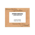 Always My Brother Forever My Friend Picture Frame, Engraved Natural Wood Photo Frame, 4x6 5x7 8x10, Sibling Gift