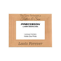 Love Between Father and Son Lasts Forever Picture Frame, Engraved Natural Wood Photo Frame, 4x6 5x7 8x10