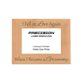 Fell in Love Again When I Became a Grammy Picture Frame, Engraved Natural Wood Photo Frame, 4x6 5x7 8x10