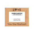 Love You the Mostest Picture Frame, Engraved Natural Wood Photo Frame, 4x6 5x7 8x10