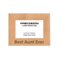 Best Aunt Ever Picture Frame, Engraved Natural Wood Photo Frame, 4x6 5x7 8x10