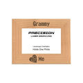 Grammy and Me Heart Picture Frame, Engraved Natural Wood Photo Frame, 4x6 5x7 8x10, Grandma Gift