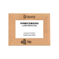 Granny and Me Heart Picture Frame, Engraved Natural Wood Photo Frame, 4x6 5x7 8x10, Grandma Gift