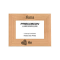 Nana and Me Heart Picture Frame, Engraved Natural Wood Photo Frame, 4x6 5x7 8x10, Grandma Gift