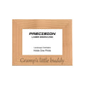 Gramp's Little Buddy Picture Frame, Engraved Natural Wood Photo Frame, 4x6 5x7 8x10