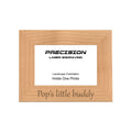 Pop's Little Buddy Picture Frame, Engraved Natural Wood Photo Frame, 4x6 5x7 8x10