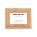 Granddad's Little Buddy Picture Frame, Engraved Natural Wood Photo Frame, 4x6 5x7 8x10