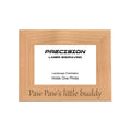 Paw Paw's Little Buddy Picture Frame, Engraved Natural Wood Photo Frame, 4x6 5x7 8x10
