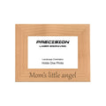 Mom's Little Angel Picture Frame, Engraved Natural Wood Photo Frame, 4x6 5x7 8x10