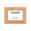 Maw Maw's Little Angel Picture Frame, Engraved Natural Wood Photo Frame, 4x6 5x7 8x10