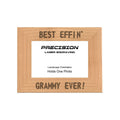 Best Effin Grammy Ever Picture Frame, Engraved Natural Wood Photo Frame, 4x6 5x7 8x10, Funny Gifts