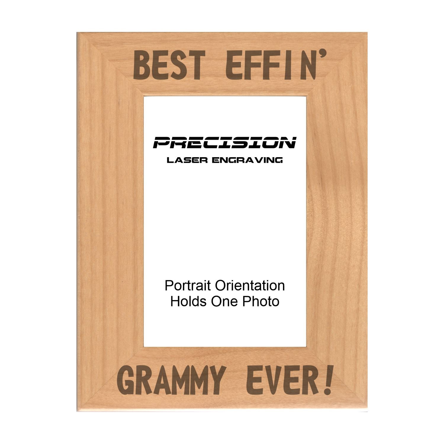 Best Effin Grammy Ever Picture Frame, Engraved Natural Wood Photo Frame, 4x6 5x7 8x10, Funny Gifts