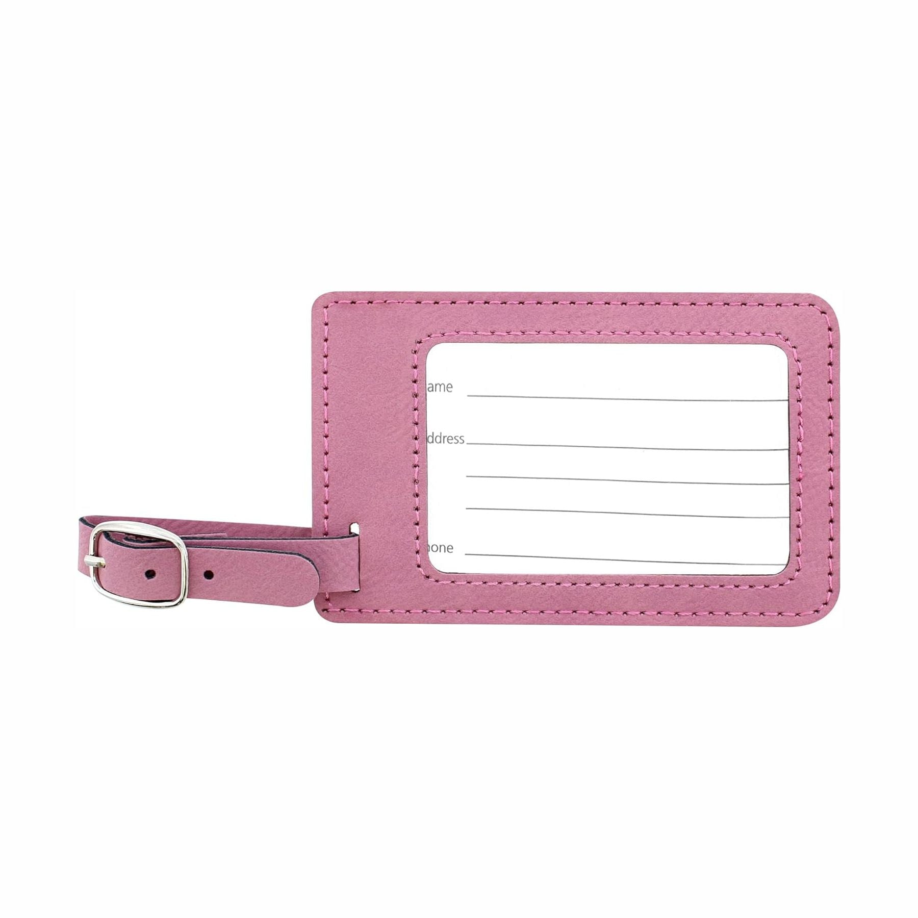 Personalized Engraved Leatherette Luggage Tags 2 pack, Custom Initials
