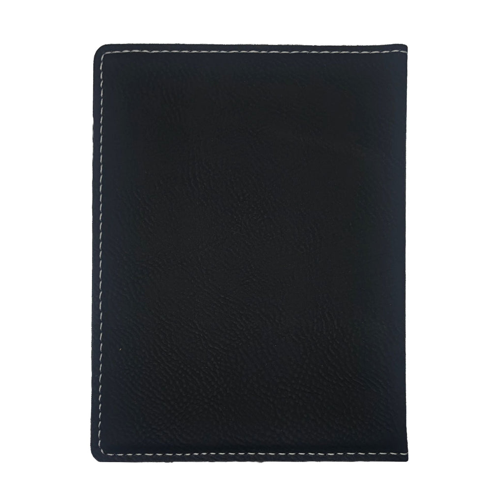 Adventure Awaits World Map Engraved Leatherette Passport Holder