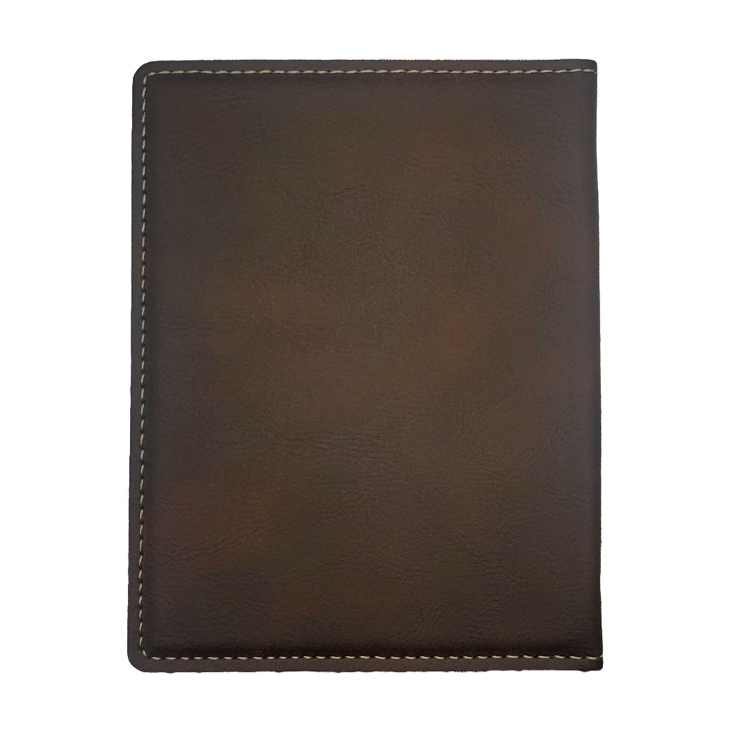 Adventure Awaits World Map Engraved Leatherette Passport Holder