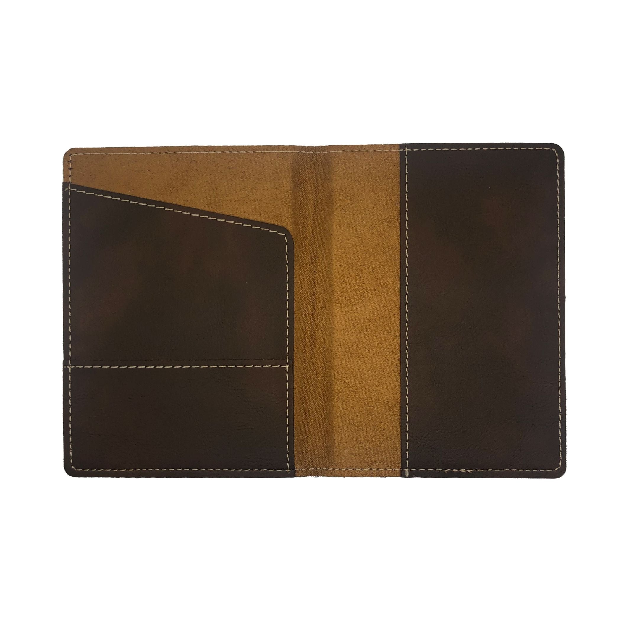 Adventure Awaits World Map Engraved Leatherette Passport Holder