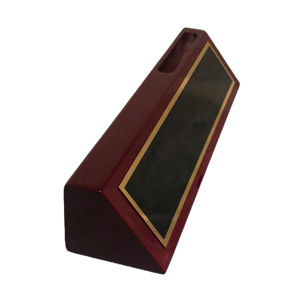 Personalized Veterinarian Veterinary Field Name Plate for Desk, Rosewood Finish Desk Wedge with Custom Text Name and Title